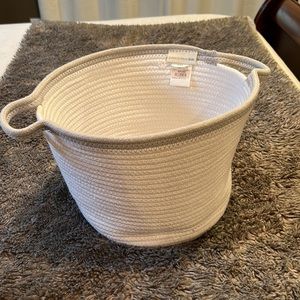 Pottery Barn Kids Gray Cotton Rope Storage, size small, like new!